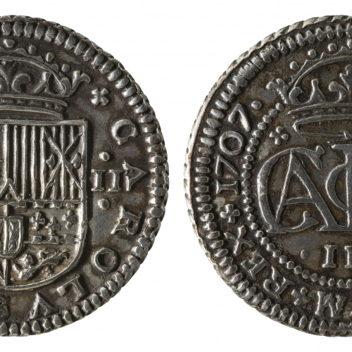 image for: Arxiduc Carles d&#039;Àustria - 2 rals - 1707