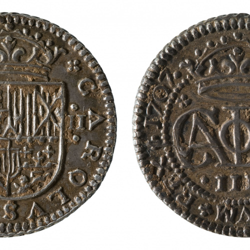image for: Arxiduc Carles d&#039;Àustria - 2 rals - 1707