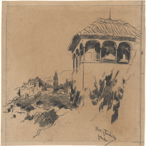 image for: Arcadi Mas i Fondevila - Mirador de la reina a l&#039;Alhambra de Granada - 1895