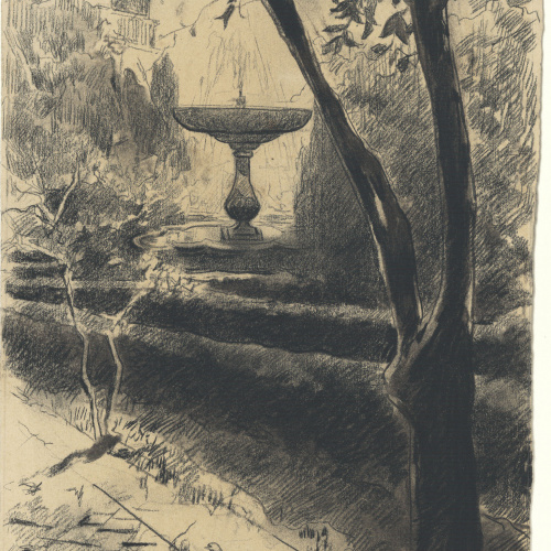 image for: Arcadi Mas i Fondevila - Pati de l&#039;Alhambra de Granada. Brollador del Generalife - 1895