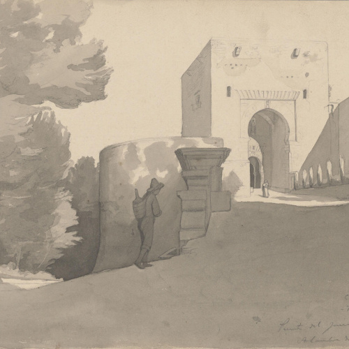 image for: Claudi Lorenzale - Porta del Judici a l&#039;Alhambra de Granada - Cap a 1843