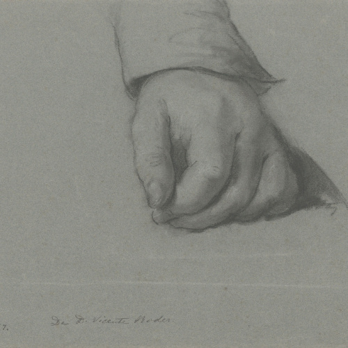 image for: Vicente Rodes - Estudi d&#039;una mà - Cap a 1800-1810