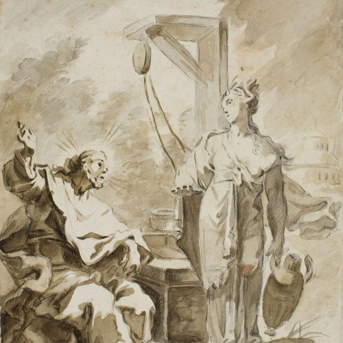 image for: Vicente Rodes - Jesús i la samaritana - Cap a 1834-1840