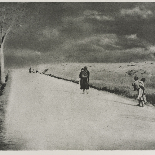 image for: Josep Maria Casals i Ariet - Camí de poble amb gitanetes - No datat