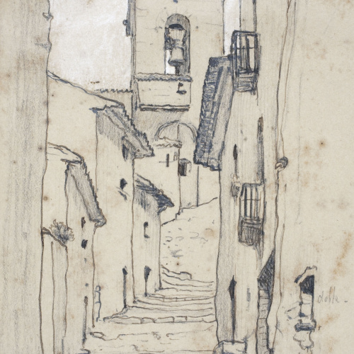 image for: Modest Urgell - Carrer de poble - Cap a 1864