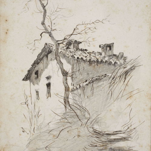 Modest Urgell - Casa de poble, Ripoll? - Cap a 1864 image for: Modest Urgell - Casa de poble, Ripoll? - Cap a 1864