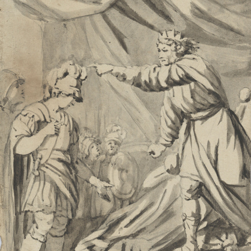 image for: Vicente Rodes - El rei Agènor envia a Cadme a buscar a Europa, segrestada per Zeus - Cap a 1834-1840