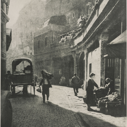 image for: Josep Maria Casals i Ariet - Carrer amb botiga - No datat