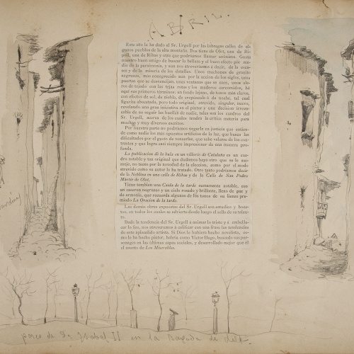 Modest Urgell - Carrers de Pardines, Espinelves i Barcelona - Cap a 1869 image for: Modest Urgell - Carrers de Pardines, Espinelves i Barcelona - Cap a 1869