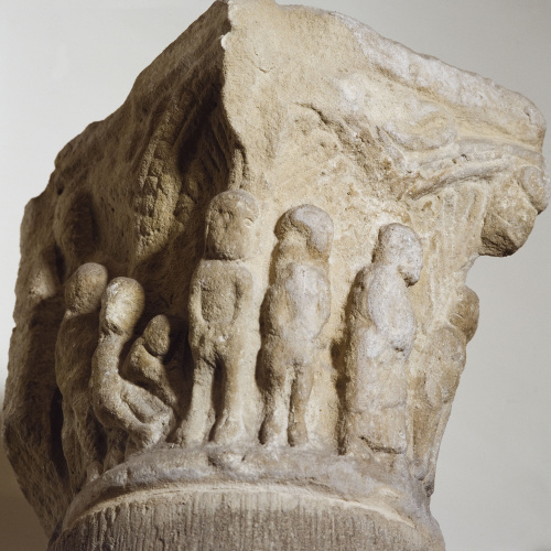 image for: Anònim - Capitell historiat. Adam i Eva - Primera meitat del segle XIII