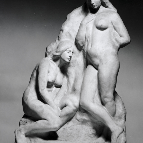 image for: Agapit Vallmitjana Abarca - Dos nus femenins - Cap a 1904-1910
