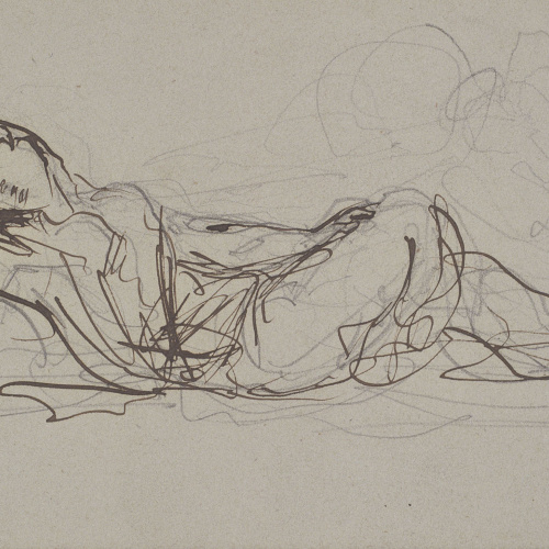 image for: Ramon Martí i Alsina - Dona ajaguda - Cap a 1865-1870