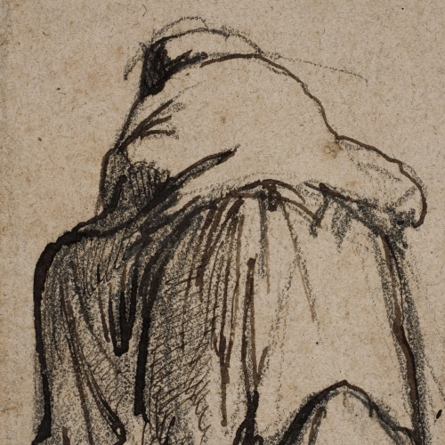 image for: Ramon Martí i Alsina - Dona d&#039;esquena, agenollada - Cap a 1865-1870