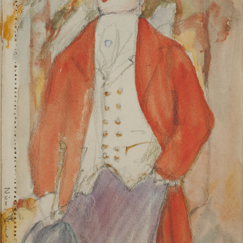 image for: Ismael Smith - Home amb indumentària del segle XVIII - Cap a 1909-1916