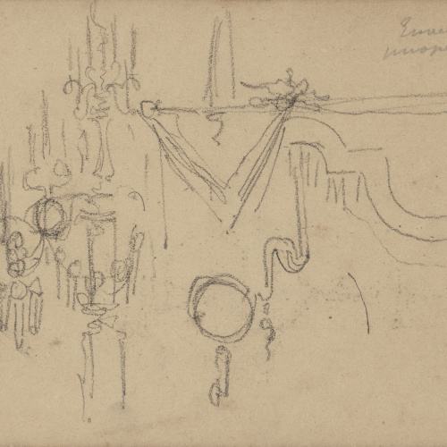 image for: Antoni Caba - Motius decoratius per a un envelat - Cap a 1860-1870