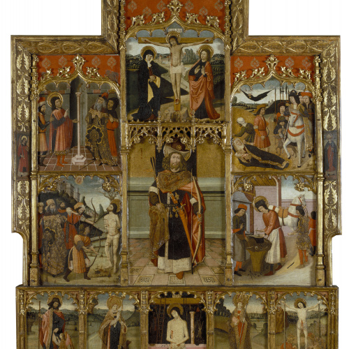 image for: Grup Vergós - Retaule de sant Sebastià i sant Eloi - Cap a 1500