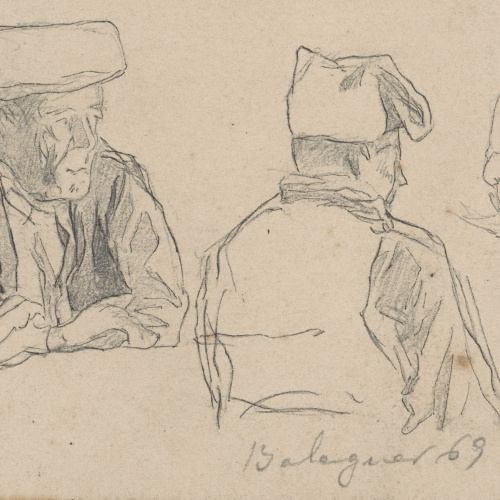 image for: Josep Lluís Pellicer - Apunt de pagesos de Balaguer - 1869