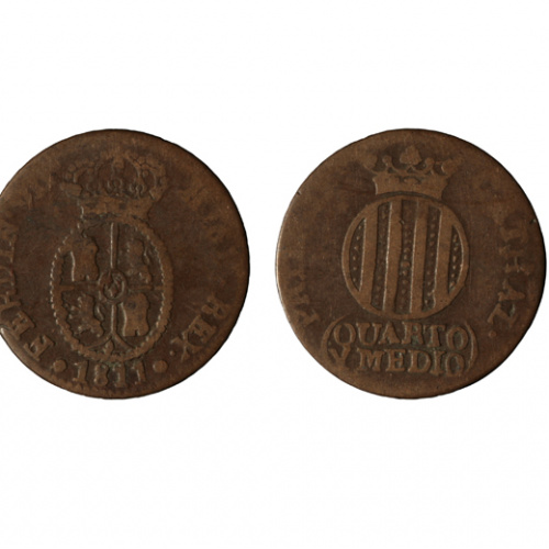 Ferran VII d'Espanya - 1 i 1/2 quarto - 1811 image for: Ferran VII d'Espanya - 1 i 1/2 quarto - 1811