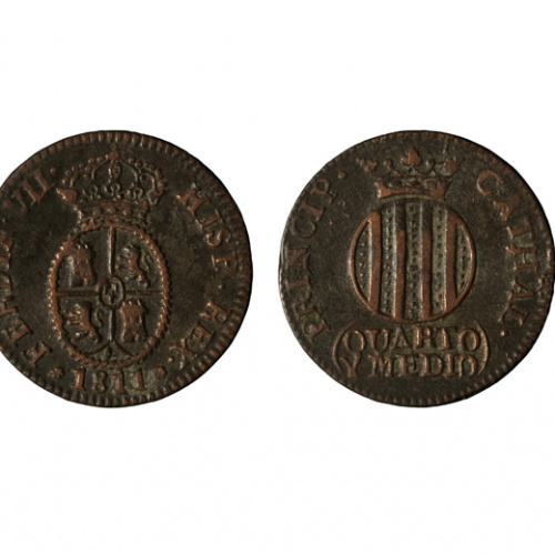 Ferran VII d'Espanya - 1 i 1/2 quarto - 1811 image for: Ferran VII d'Espanya - 1 i 1/2 quarto - 1811