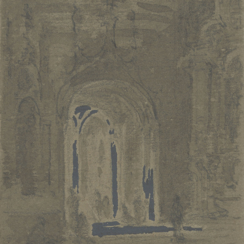 image for: Lluís Rigalt - Interior de l&#039;església de Sant Jaume - Març de 1877