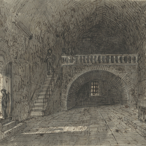 image for: Lluís Rigalt - Interior d&#039;una església - Cap a 1850-1860