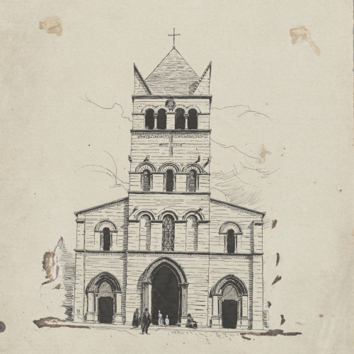 image for: Josep Lluís Pellicer - Església de Sant Martí d&#039;Ainay, Lió - Cap a 1889