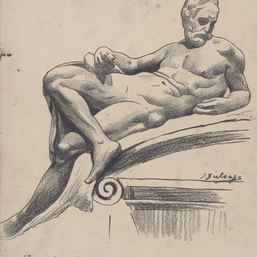 image for: Ignacio Zuloaga - El dia (còpia d&#039;una escultura de Miquel Àngel) - Cap a 1894