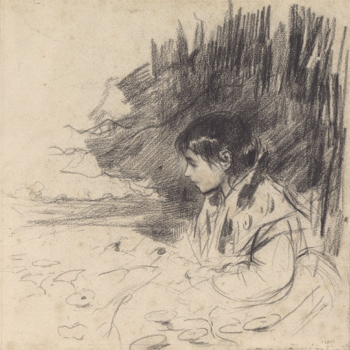 image for: Arcadi Mas i Fondevila - Retrat de nena - Cap a 1895