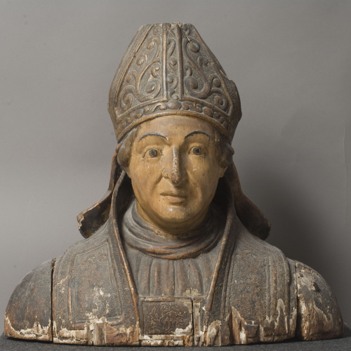 image for: Anònim. Catalunya - Bust reliquiari de Sant bisbe - Segle XVII