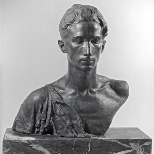 image for: Joan Borrell Nicolau - Bust d&#039;home jove (Regino Sainz de la Maza) - Cap a 1929