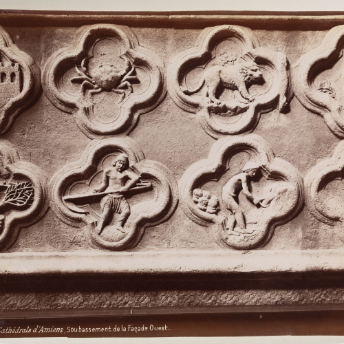 image for: Séraphin-Médéric Mieusement - Cathédrale d&#039;Amiens. Soubassement de la Façade Ouest - Cap a 1886-1891