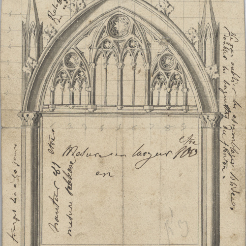 Francesc Torras - Projecte de retaule neogòtic - Cap a 1855 image for: Francesc Torras - Projecte de retaule neogòtic - Cap a 1855