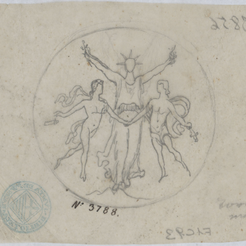 image for: Francesc Torras - Projecte de medalla commemorativa - Cap a 1876