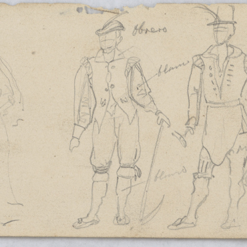 image for: Francesc Torras - Figurins amb indumentària del segle XVI - Cap a 1850-1860