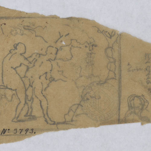 image for: Francesc Torras - Adam i Eva al paradís - Cap a 1850-1860