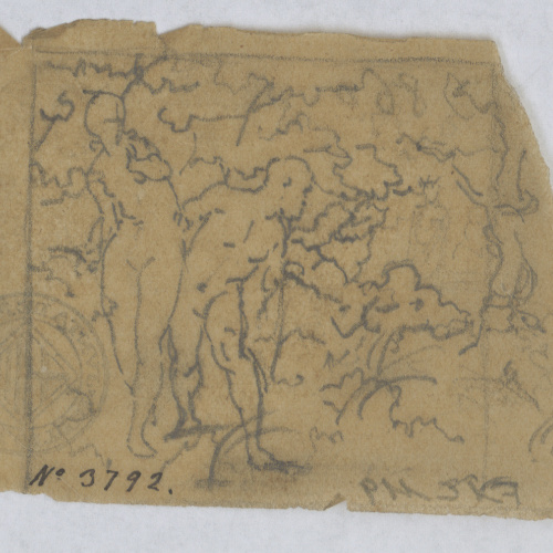 image for: Francesc Torras - Adam i Eva al paradís - Cap a 1850-1860