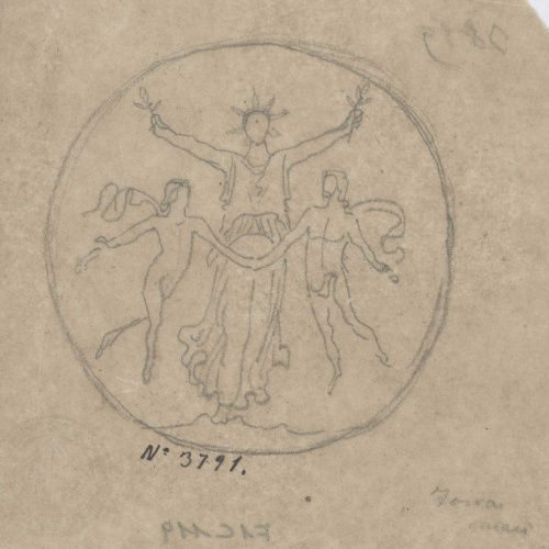 image for: Francesc Torras - Projecte de medalla commemorativa - Cap a 1876