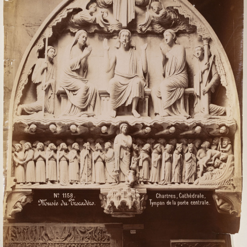 image for: Séraphin-Médéric Mieusement - Chartres, Cathédrale, Tympan de la porte central. (Musée de Trocadero) - Cap a 1886-1891