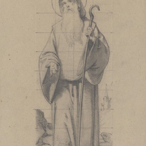 image for: Claudi Lorenzale - Sant Antoni Abat - Cap a 1850-1870