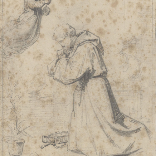 image for: Claudi Lorenzale - Sant Antoni de Pàdua - Cap a 1850-1870