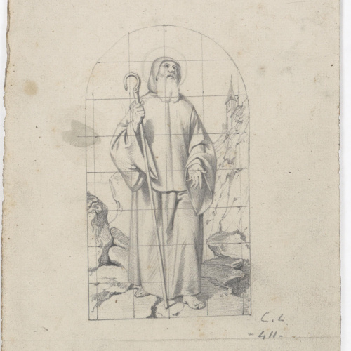 image for: Claudi Lorenzale - Sant Antoni Abat - Cap a 1850-1870