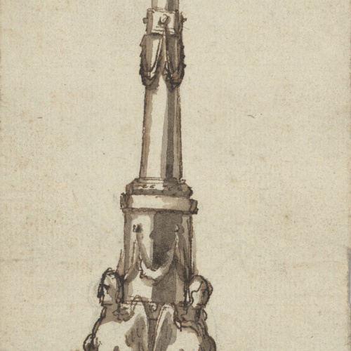 image for: Damià Campeny - Projecte de candeler amb esfinxs - Cap a 1804-1806