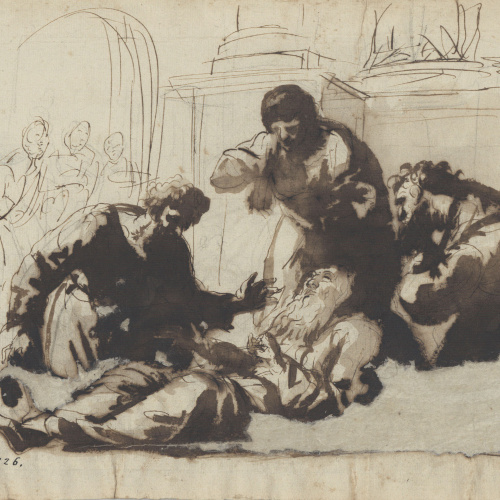 image for: Josep Bernat Flaugier - Mort de sant Pau [?] - Cap a 1790-1800
