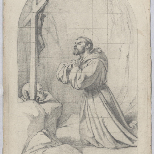 image for: Claudi Lorenzale - Sant Francesc [?] - Cap a 1850-1870