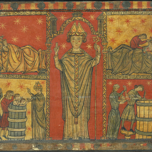 image for: Anònim - Frontal de sant Nicolau - Primera meitat del segle XIV