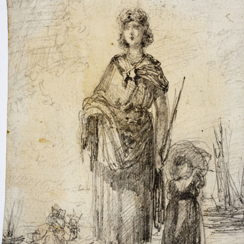 image for: Modest Urgell - Graziella (anvers) / Apunts diversos (revers) - Cap a 1861-1888