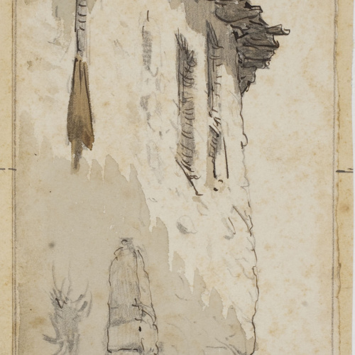 Modest Urgell - Carrer de poble - Cap a 1864 image for: Modest Urgell - Carrer de poble - Cap a 1864