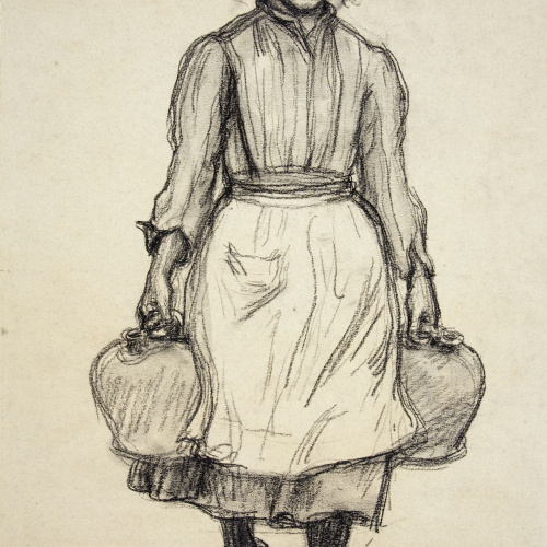 image for: Dionís Baixeras - Nena amb càntirs - 7 d&#039;agost de 1905