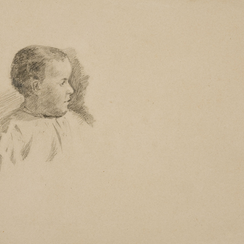 image for: Francesc Gimeno - Un germanet d&#039;en Gimeno (anvers) / Estudi d&#039;arbres (revers) - Cap a 1878