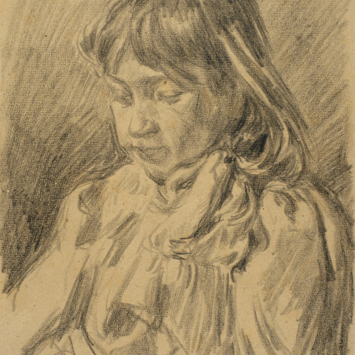Francesc Gimeno - La filla de l'artista, Aurèlia - Cap a 1898 image for: Francesc Gimeno - La filla de l'artista, Aurèlia - Cap a 1898